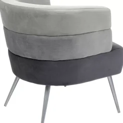 Sessel-KARE Design Sessel Sandwich Grau