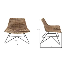 Outdoormöbel-KARE Design Sessel Sansibar Lounge
