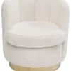 Sessel-KARE Design Sessel Silhouette Fur Weiss