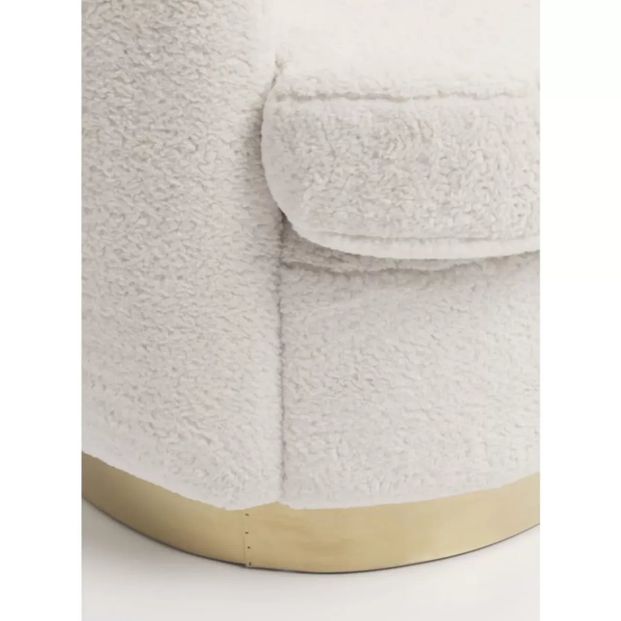 Sessel-KARE Design Sessel Silhouette Fur Weiss