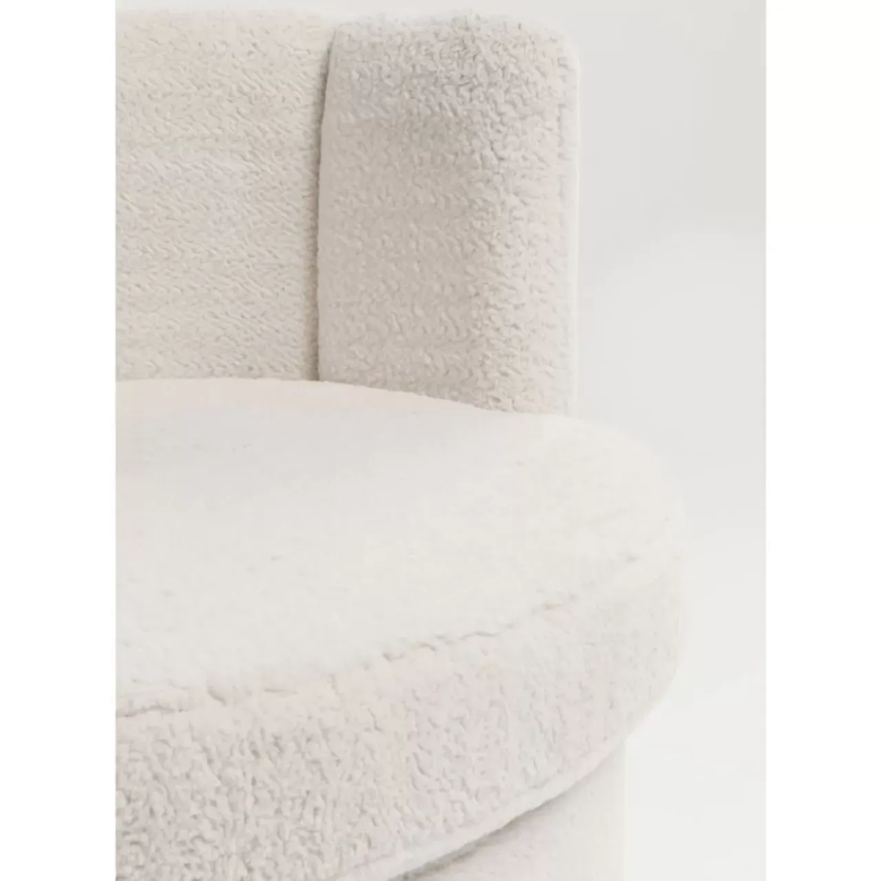 Sessel-KARE Design Sessel Silhouette Fur Weiss