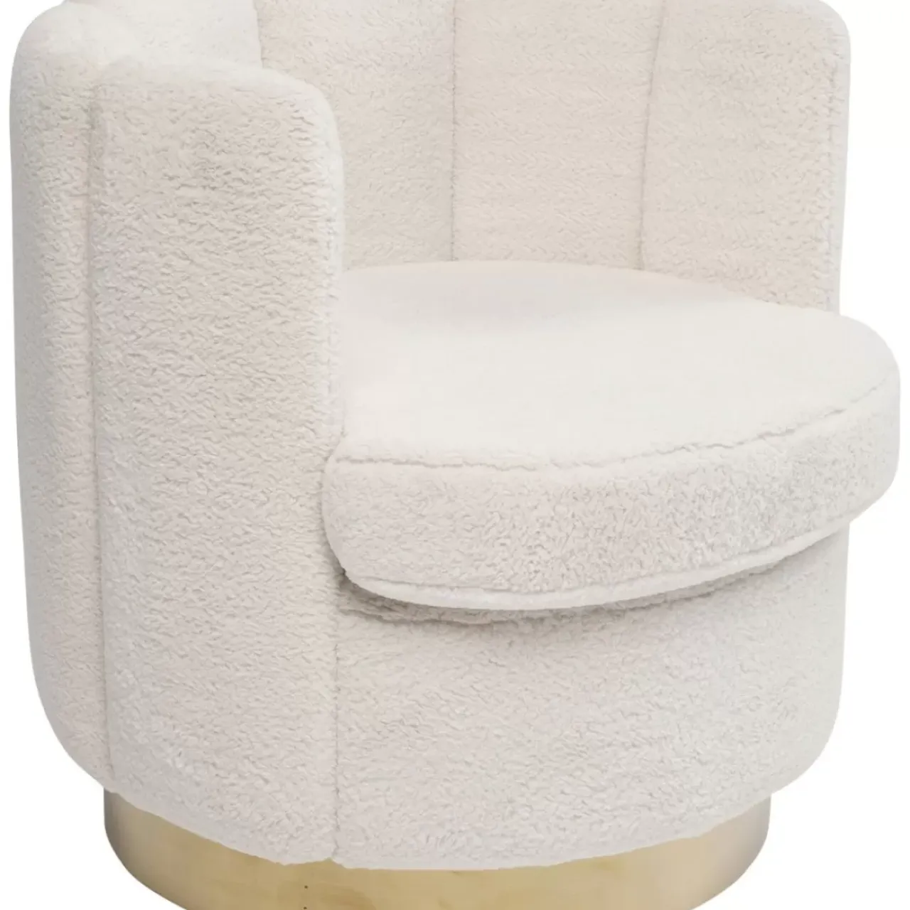 Sessel-KARE Design Sessel Silhouette Fur Weiss