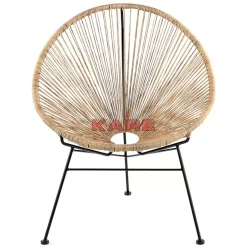 Outdoormöbel-KARE Design Sessel Spaghetti Natur