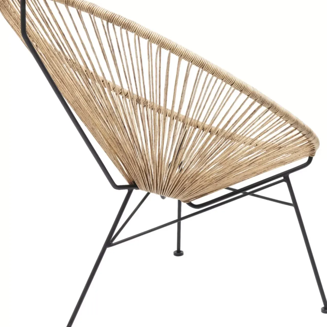 Outdoormöbel-KARE Design Sessel Spaghetti Natur