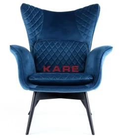 Sessel-KARE Design Sessel Tudor Velvet Petrol