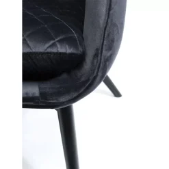 Sessel-KARE Design Sessel Tudor Velvet Schwarz