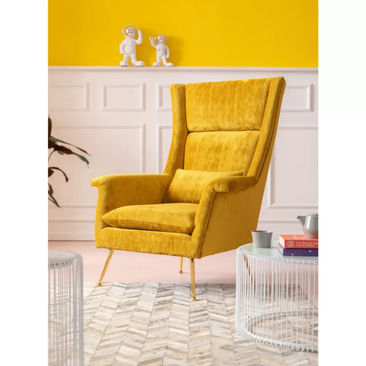 Sessel-KARE Design Sessel Vegas Forever Gelb