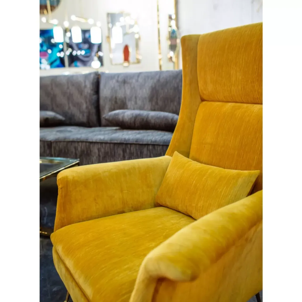 Sessel-KARE Design Sessel Vegas Forever Gelb