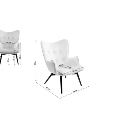 Sessel-KARE Design Sessel Vicky Ecru
