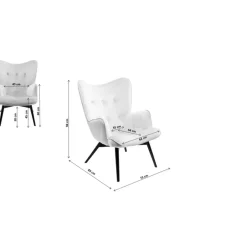 Sessel-KARE Design Sessel Vicky Loco Grau