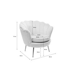 Sessel-KARE Design Sessel Water Lily Aqua
