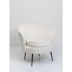 Sessel-KARE Design Sessel Water Lily Black Beige