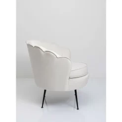 Sessel-KARE Design Sessel Water Lily Black Beige