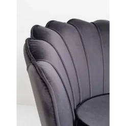 Sessel-KARE Design Sessel Water Lily Black Grau