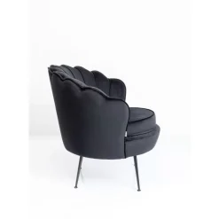 Sessel-KARE Design Sessel Water Lily Black Schwarz