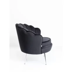 Sessel-KARE Design Sessel Water Lily Chrom Schwarz