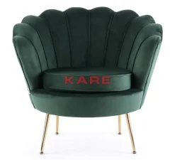 Sessel-KARE Design Sessel Water Lily Dunkel Grun