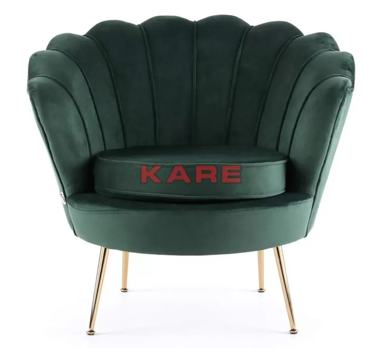Sessel-KARE Design Sessel Water Lily Dunkel Grun