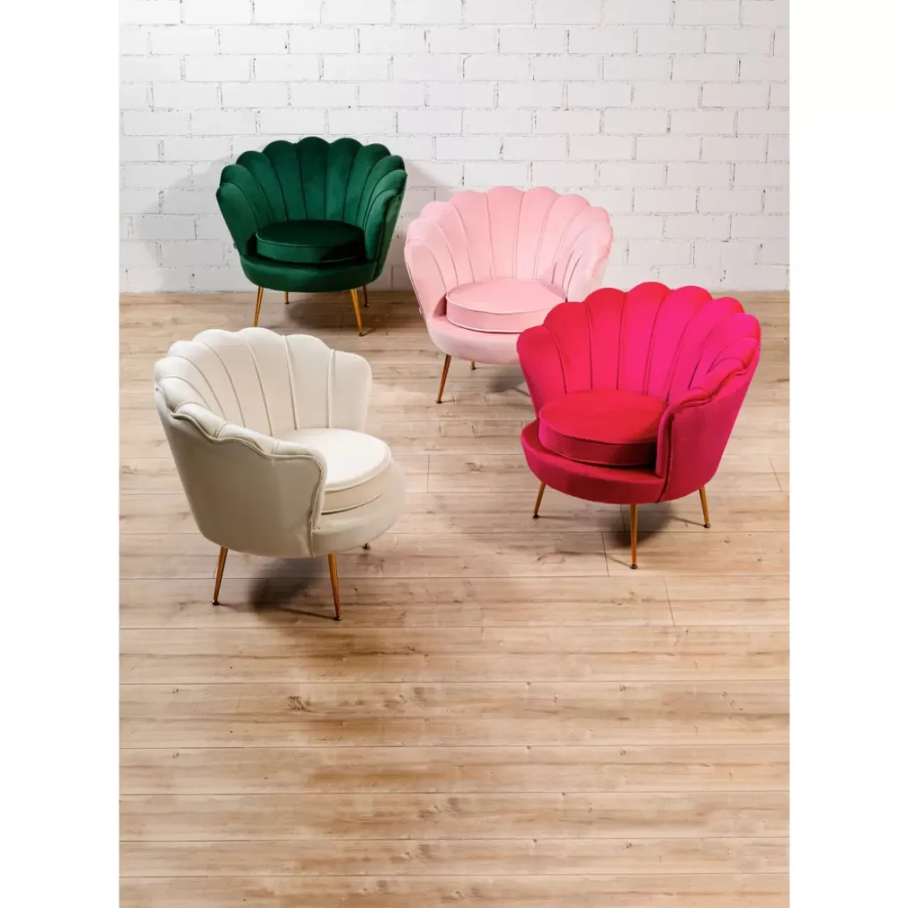 Sessel-KARE Design Sessel Water Lily Dunkel Grun