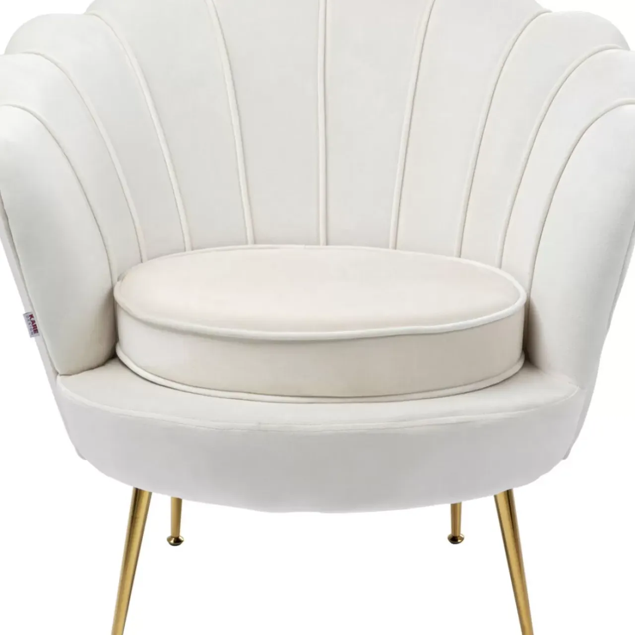 Sessel-KARE Design Sessel Water Lily Gold Beige