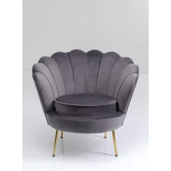 Sessel-KARE Design Sessel Water Lily Grau