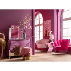 Sessel-KARE Design Sessel Water Lily Pink