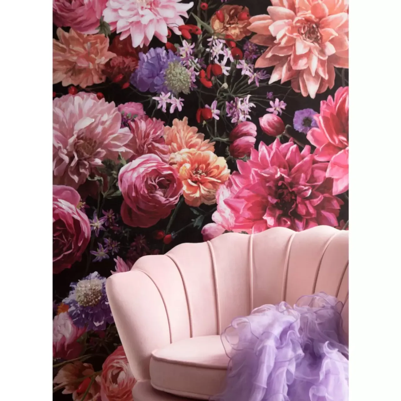 Sessel-KARE Design Sessel Water Lily Rosa