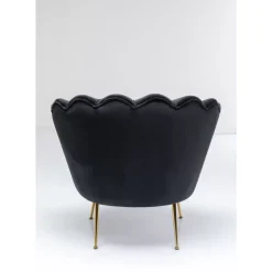 Sessel-KARE Design Sessel Water Lily Schwarz
