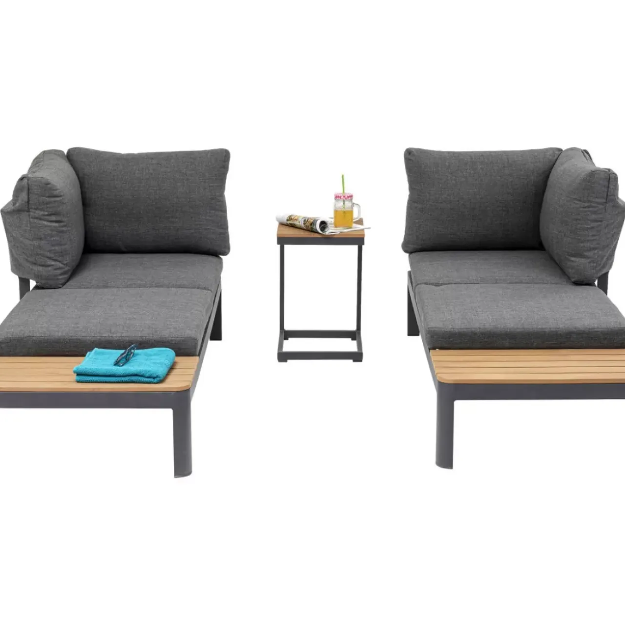 Outdoormöbel-KARE Design Set Happy Day Flexible (3-Tlg.)