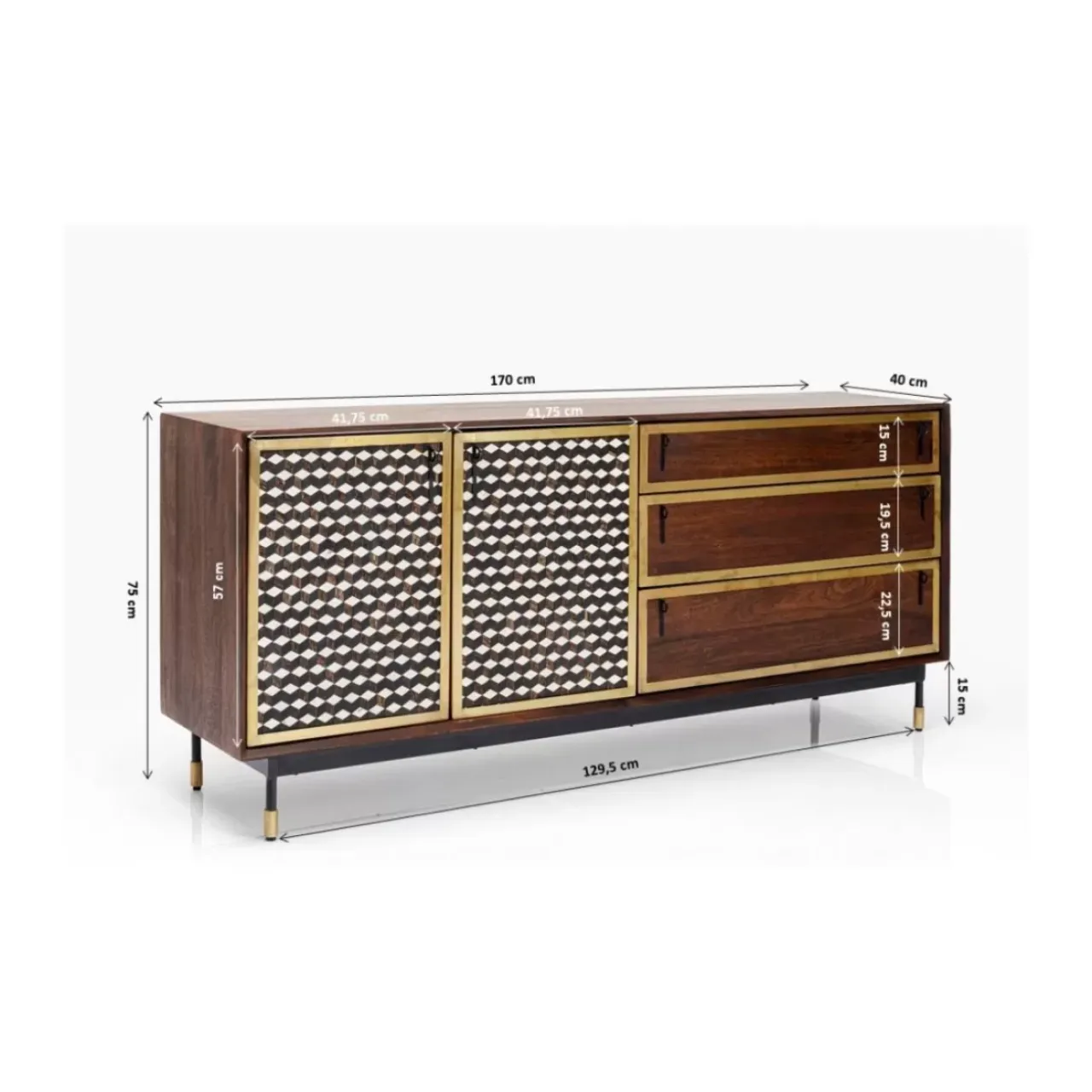 Kommoden & Sideboards-KARE Design Sideboard Afra