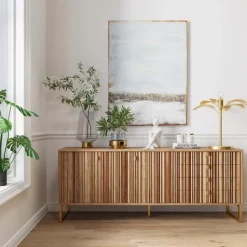 Kommoden & Sideboards-KARE Design Sideboard Concertina Natur 186X74Cm