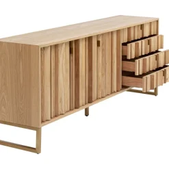 Kommoden & Sideboards-KARE Design Sideboard Concertina Natur 186X74Cm