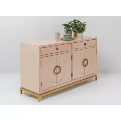 Kommoden & Sideboards-KARE Design Sideboard Disk Pink