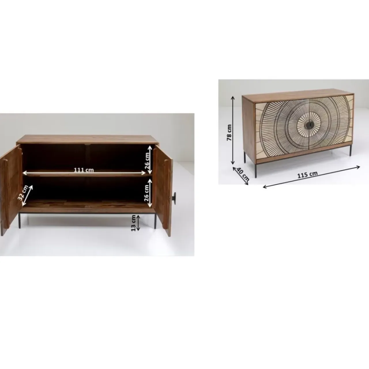Kommoden & Sideboards-KARE Design Sideboard Eye Of Tiger 115