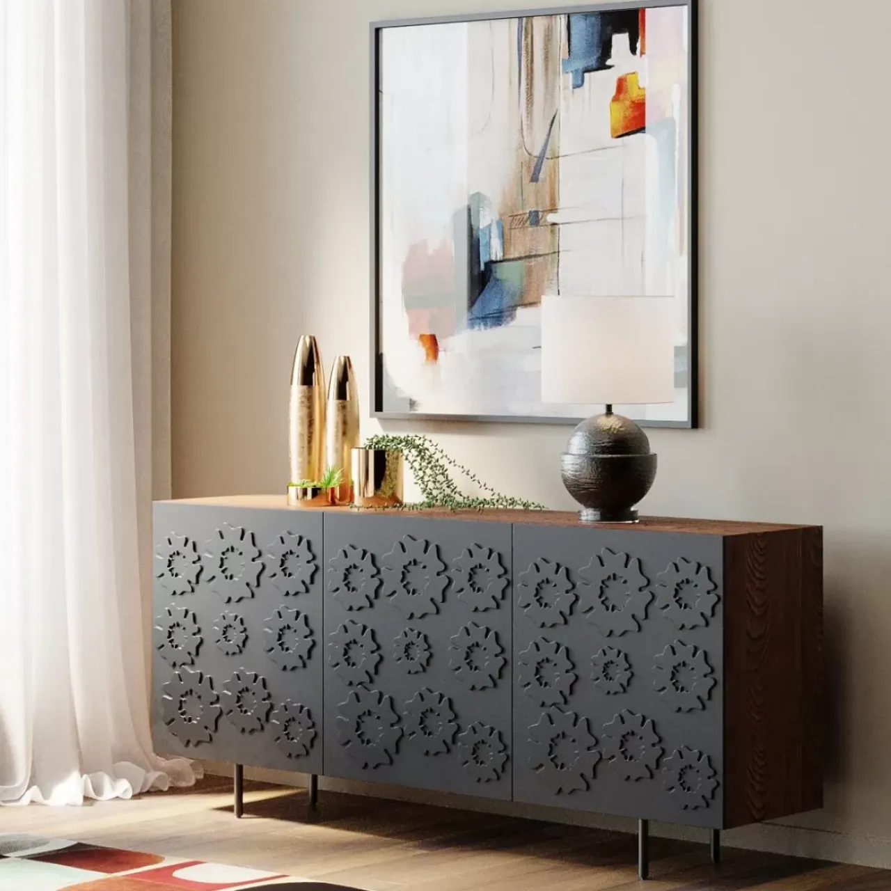 Kommoden & Sideboards-KARE Design Sideboard Fiori 160X75Cm