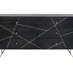 Kommoden & Sideboards-KARE Design Sideboard Gold Vein