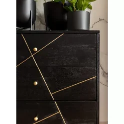 Kommoden & Sideboards-KARE Design Sideboard Gold Vein