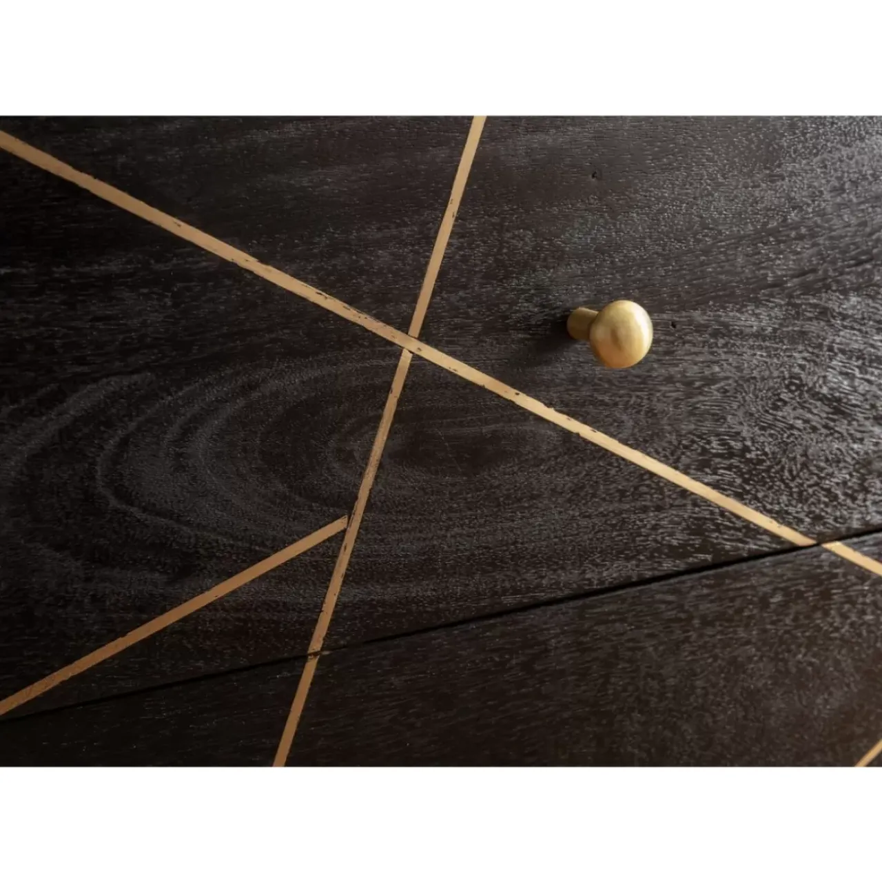 Kommoden & Sideboards-KARE Design Sideboard Gold Vein