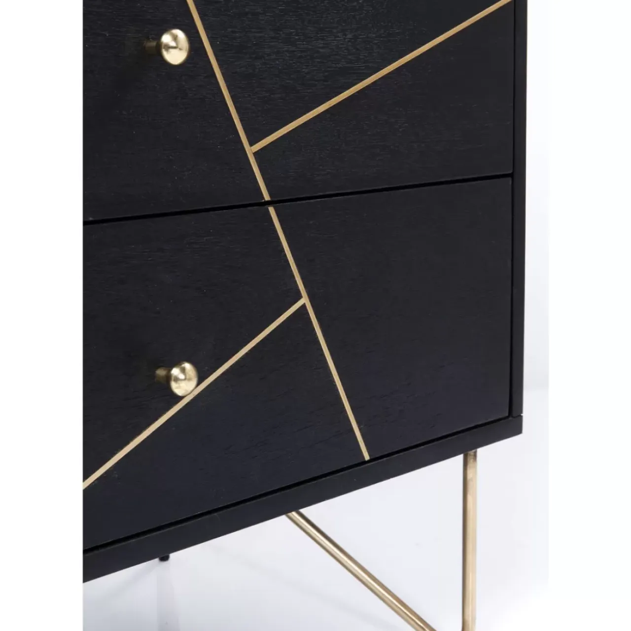 Kommoden & Sideboards-KARE Design Sideboard Gold Vein