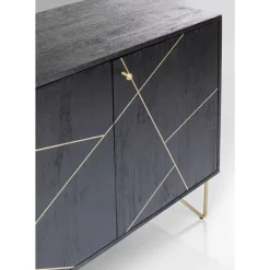 Kommoden & Sideboards-KARE Design Sideboard Gold Vein 3 Turig 145X82Cm