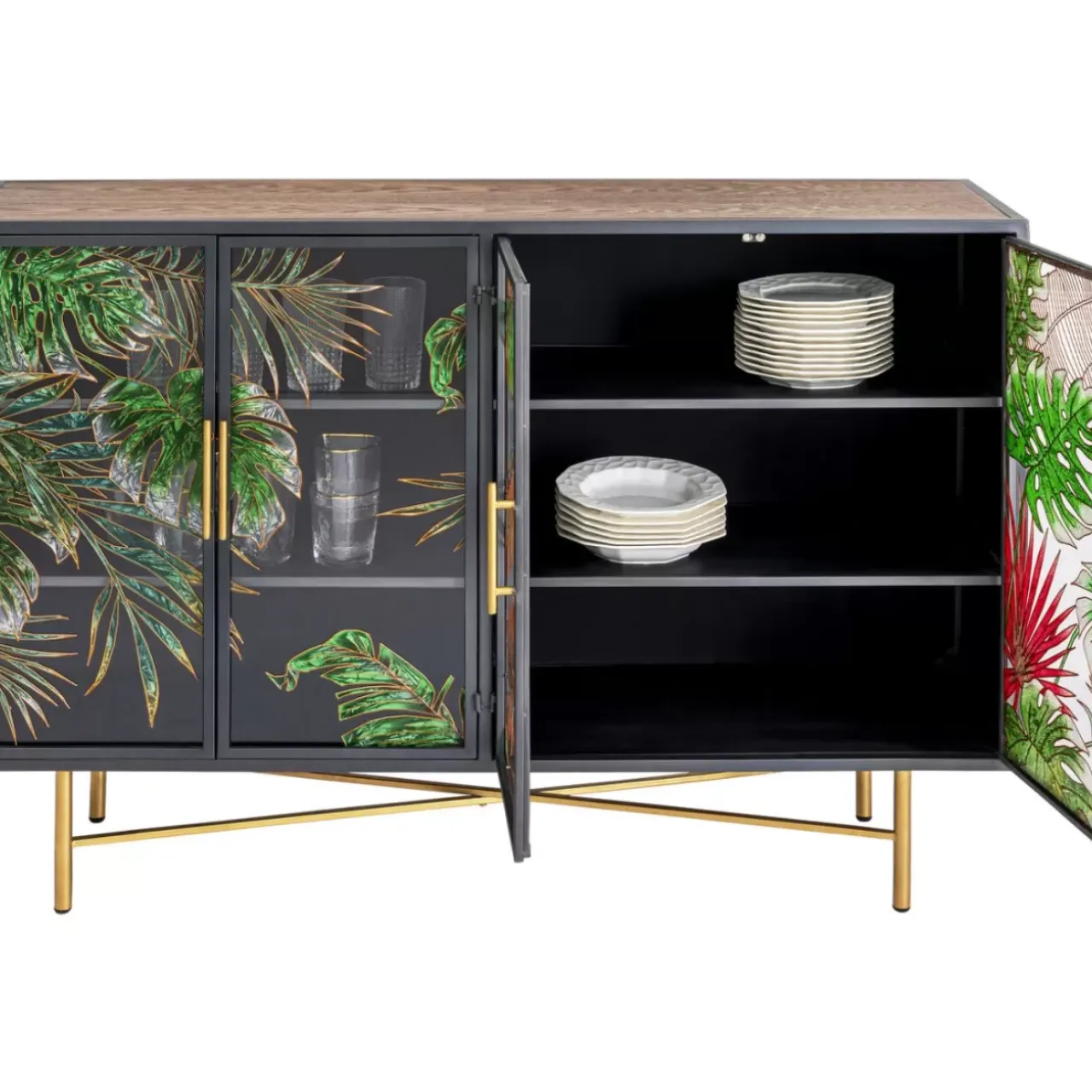 Kommoden & Sideboards-KARE Design Sideboard Jungle 135X95Cm