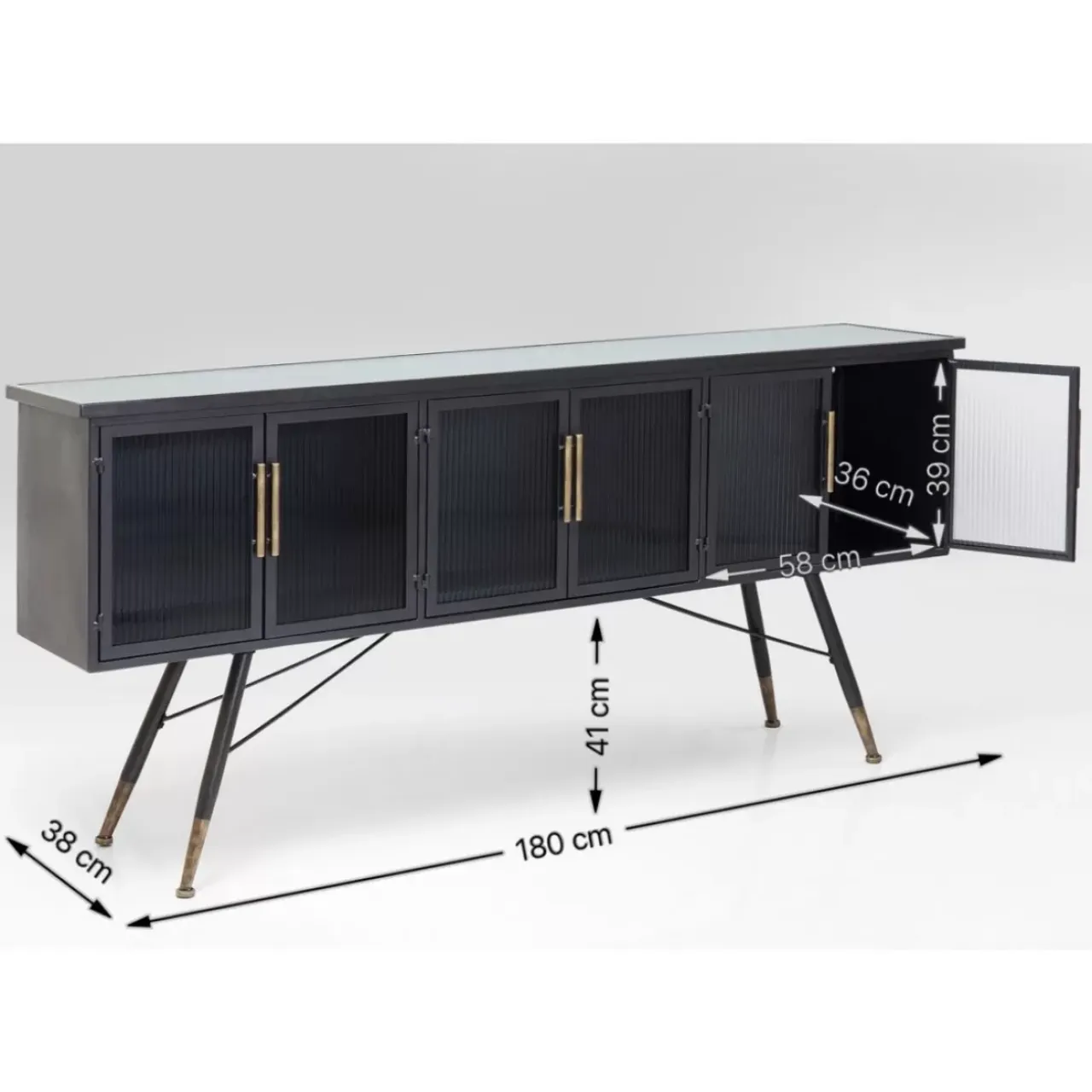 Kommoden & Sideboards-KARE Design Sideboard La Gomera 6 Turen