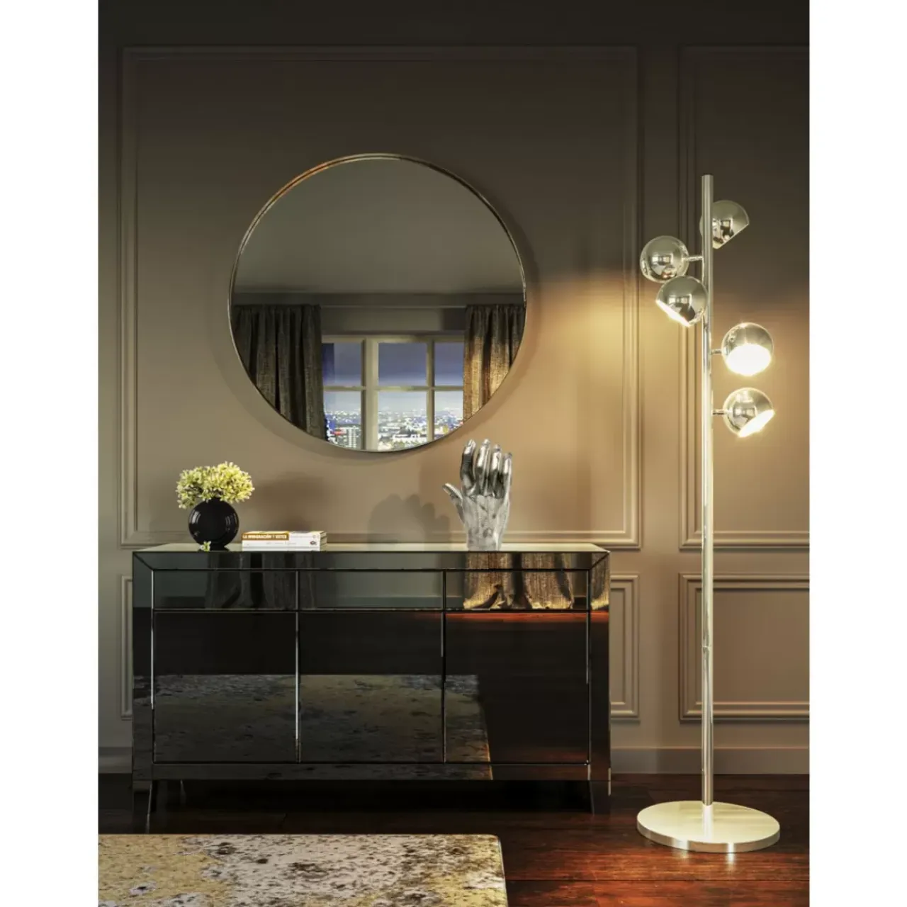 Kommoden & Sideboards-KARE Design Sideboard Luxury Push Grau