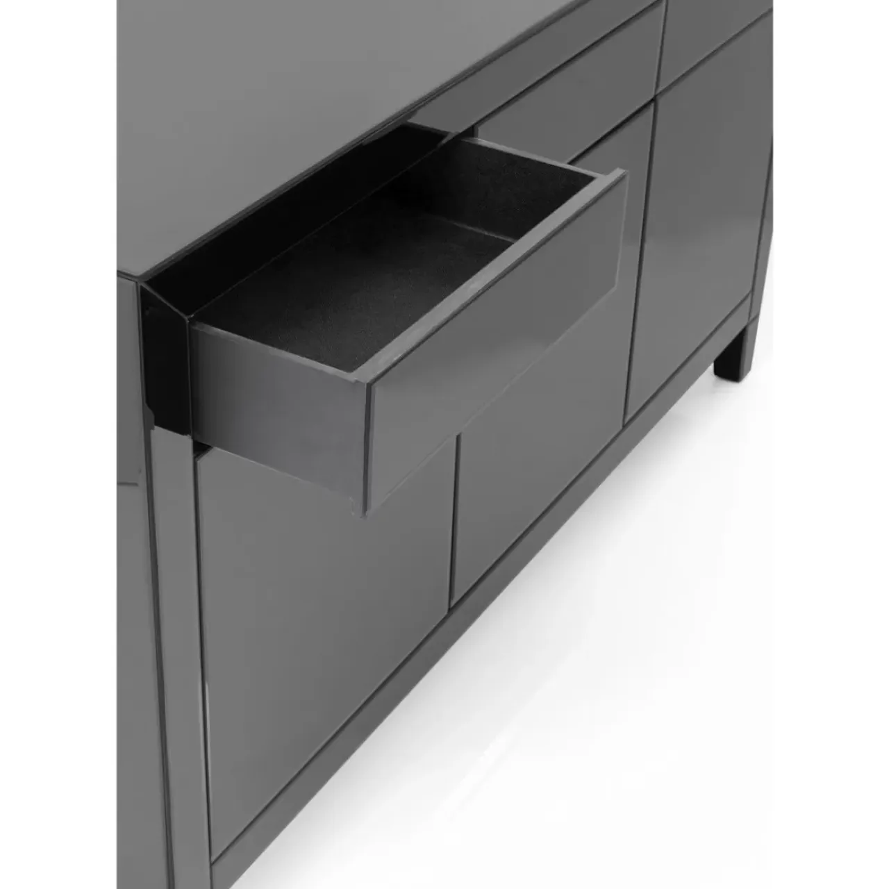 Kommoden & Sideboards-KARE Design Sideboard Luxury Push Grau