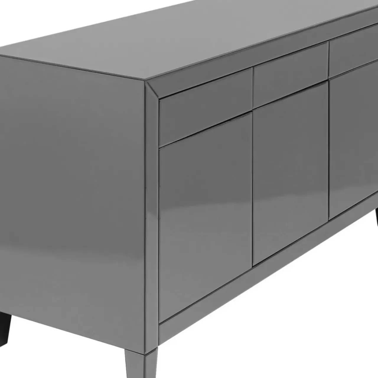 Kommoden & Sideboards-KARE Design Sideboard Luxury Push Grau