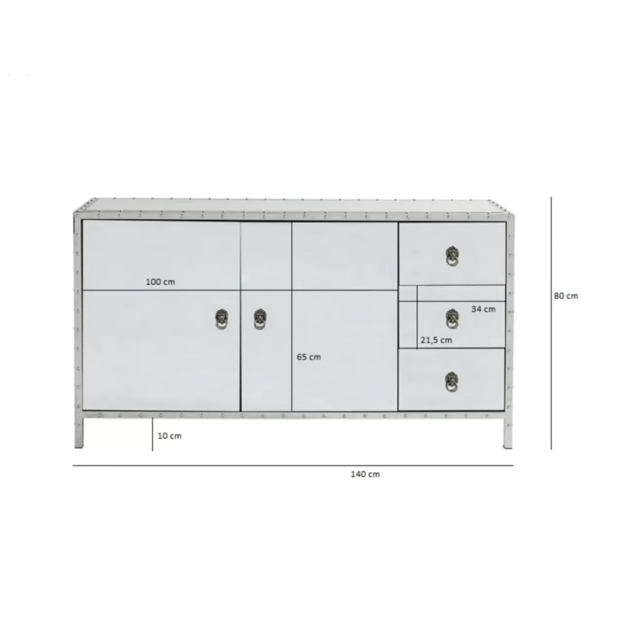 Kommoden & Sideboards-KARE Design Sideboard Rivet