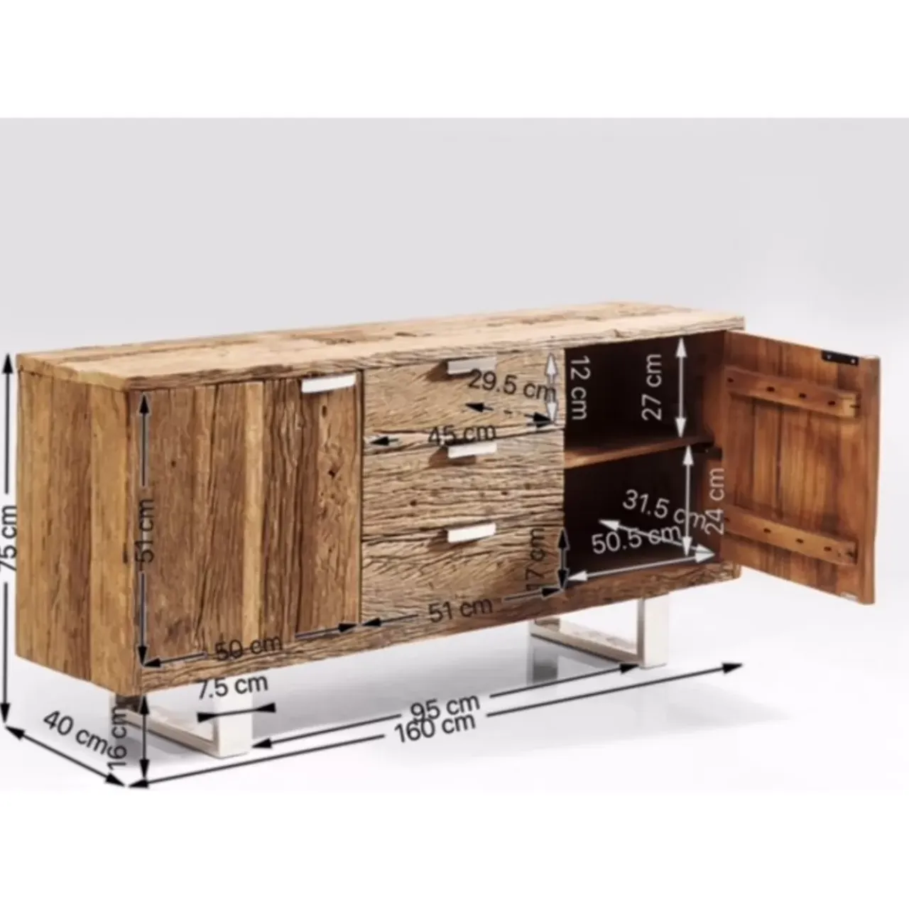 Kommoden & Sideboards-KARE Design Sideboard Rustico