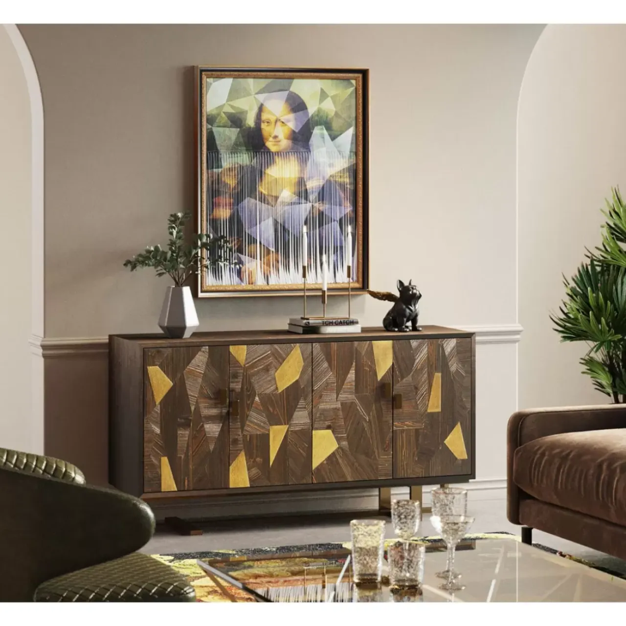 Kommoden & Sideboards-KARE Design Sideboard Salerno 180X83Cm