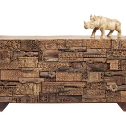 Kommoden & Sideboards-KARE Design Sideboard Shanti Surprise Puzzle Nature