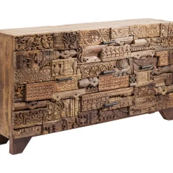 Kommoden & Sideboards-KARE Design Sideboard Shanti Surprise Puzzle Nature